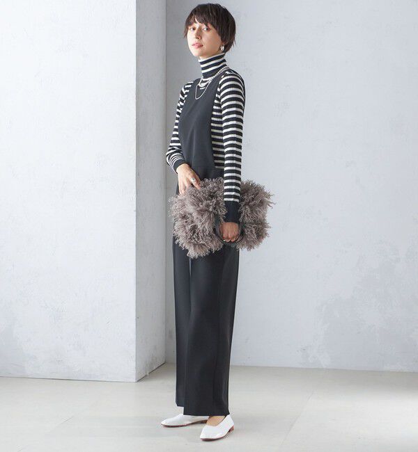 SHIPS for women「〈手洗い可能〉ストレッチ サロペット」|オールインワン|