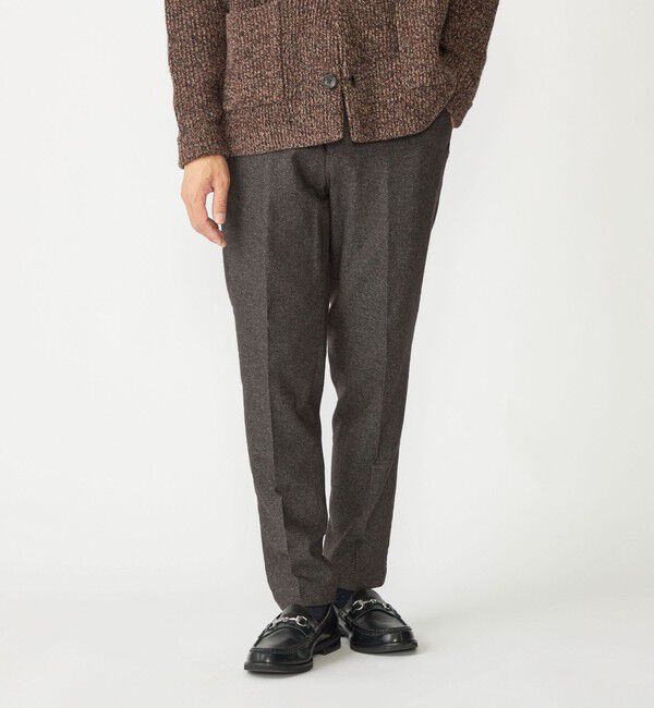 SHIPS「SHIPS: RENEWOOL ホームスパン イージーパンツ」|チノ|