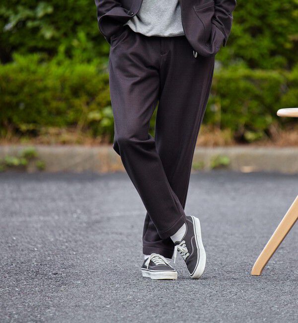 SHIPS「SHIPS: 〈セットアップ対応〉ダウンファブリック イージー パンツ」|チノ|