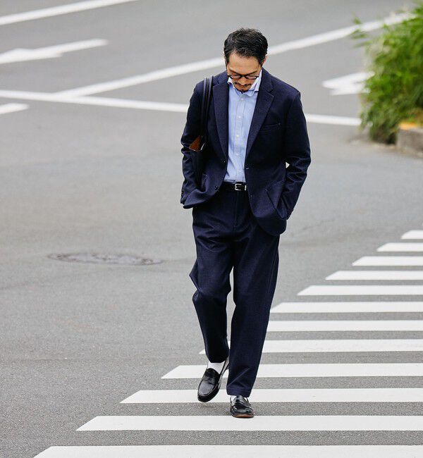 SHIPS「SHIPS: 〈セットアップ対応〉ダウンファブリック イージー パンツ」|チノ|