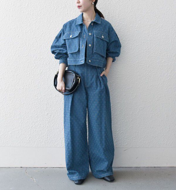 SHIPS any「bon_meur:〈洗濯機可能〉クラッシュ デニム ショート ジャケット」|デニムジャケット|