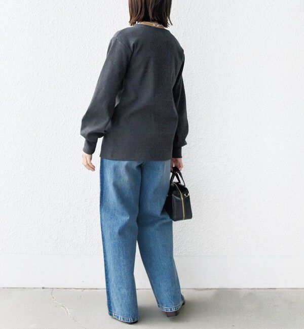 SHIPS for women「【WEB限定】〈手洗い可能〉ベア テレコ ミドル カーディガン」|カーディガン|