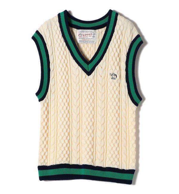 SHIPS for women「【SHIPS別注】LOGAN KNITTING MILLS: チルデン Vネック ベスト」|ベスト・ジレ|