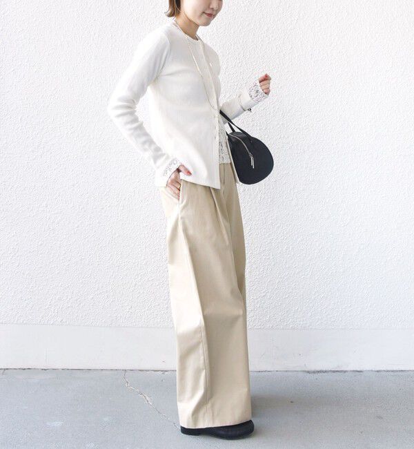 SHIPS for women「〈洗濯機可能〉ポッシュ テレコ リブ ボタン カーディガン」|カーディガン|