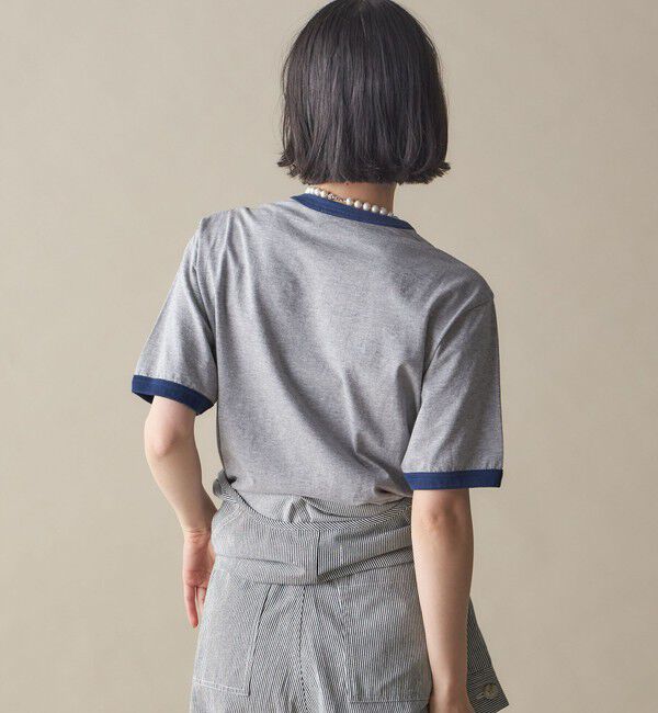 SHIPS for women「SHIPS NINE CASE:〈洗濯機可能〉プリント リンガー TEE」|Tシャツ・カットソー|