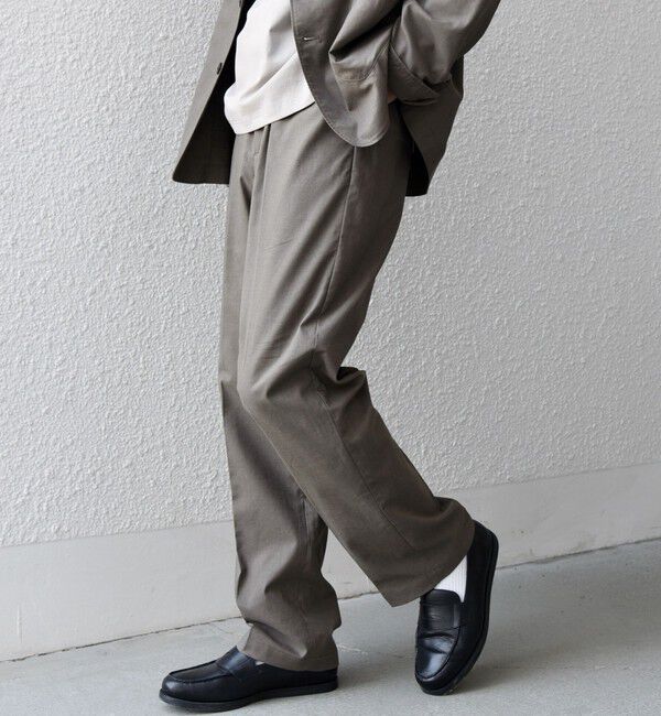 SHIPS any「SHIPS any:〈接触冷感/遮熱等〉ハイブリッド リネン イージーパンツ (セットアップ対応)25SS◇」|チノ|