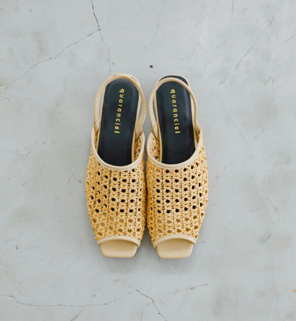 quaranciel「《一部追加予約》quaranciel: メッシュ フラット サンダル」|サンダル|