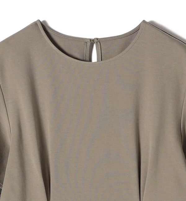 SHIPS for women「〈手洗い可能〉シアー スリーブ 切替 ジャージー ワンピース」|ワンピース|