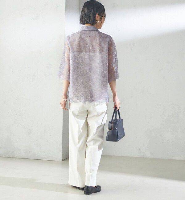 SHIPS for women「〈手洗い可能〉ラッセル レース シャツ」|シャツ・ブラウス|
