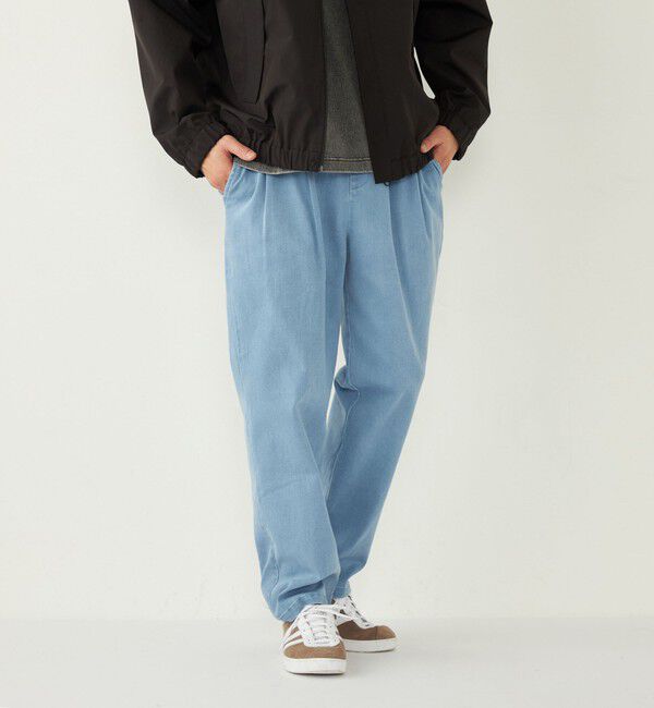 SHIPS Colors 「SHIPS Colors:ライト デニム ワイド テーパード パンツ◇」|デニム|