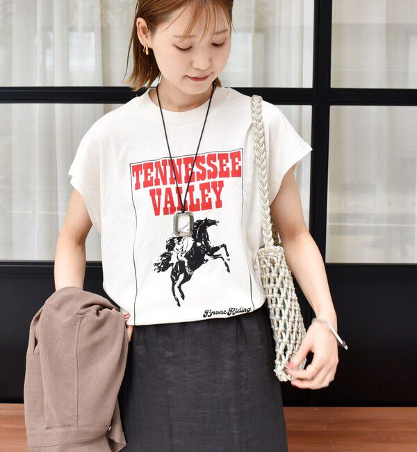 SHIPS for women「【SHIPS別注】TENNESSEE:フレンチ スリーブ プルオーバー」|タンクトップ|