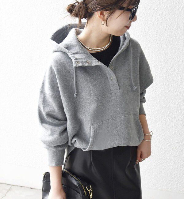 SHIPS any「SHIPS any:〈洗濯機可能〉USAコットン 裏起毛 フーディー ルーズ プルオーバー」|パーカー|