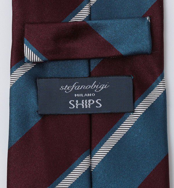 SHIPS「Stefanobigi: シルク ワイド ストライプ ネクタイ」|ネクタイ・蝶ネクタイ|