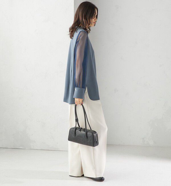 SHIPS for women「〈手洗い可能〉シアー 袖 ポケット デザイン シャツ」|シャツ・ブラウス|