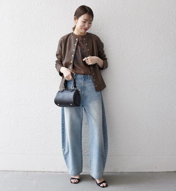 SHIPS any「SHIPS any: コンパクト ドット スナップ カーディガン ジャケット」|ノーカラージャケット|