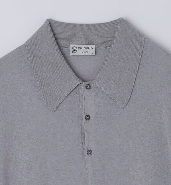 SHIPS「【SHIPS別注】JOHNSMEDLEY: ISIS ロングスリーブ ニット ポロシャツ」|ニット・セーター|