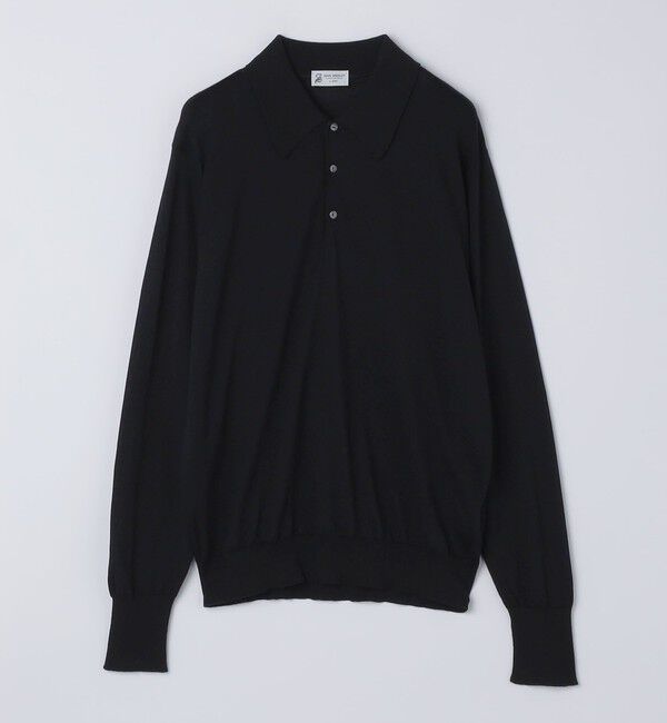 SHIPS「【SHIPS別注】JOHNSMEDLEY: ISIS ロングスリーブ ニット ポロシャツ」|ニット・セーター|