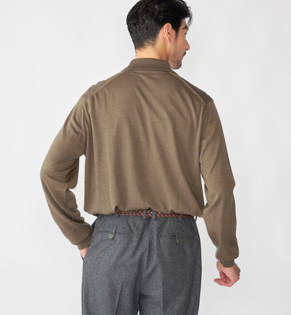 SHIPS「【SHIPS別注】JOHNSMEDLEY: ISIS ロングスリーブ ニット ポロシャツ」|ニット・セーター|