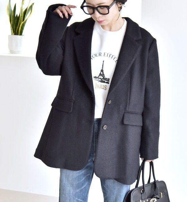 quaranciel「quaranciel: スライバー オーバー テーラード ジャケット コート」|その他|