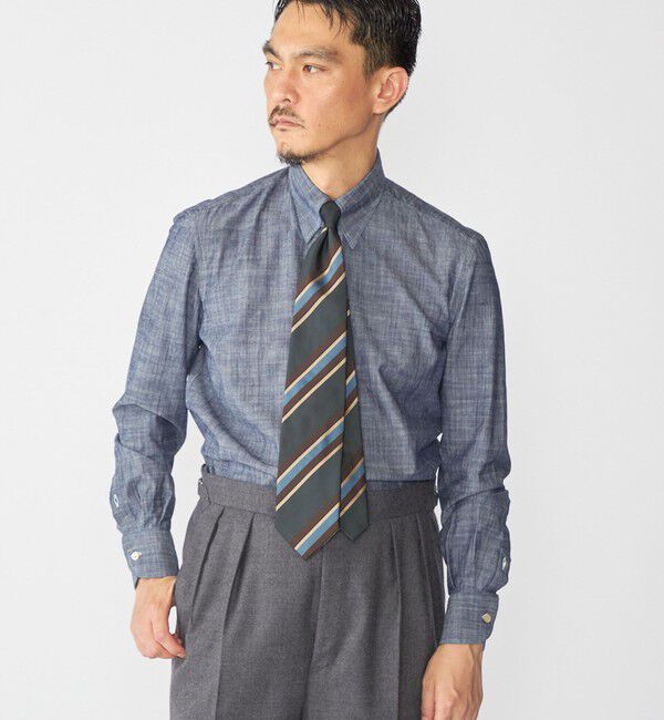 SHIPS「Holliday＆Brown: シルク レジメンタル ネクタイ」|ネクタイ・蝶ネクタイ|