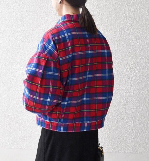 SHIPS any「SHIPS any:〈手洗い可能〉タータン チェック キルティング シャツ ジャケット」|ブルゾン・スタジャン|