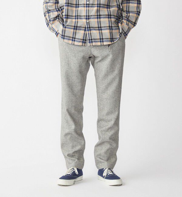 SHIPS「SHIPS: 〈手洗い可能〉ウール シルク テーパードチノ」|チノ|