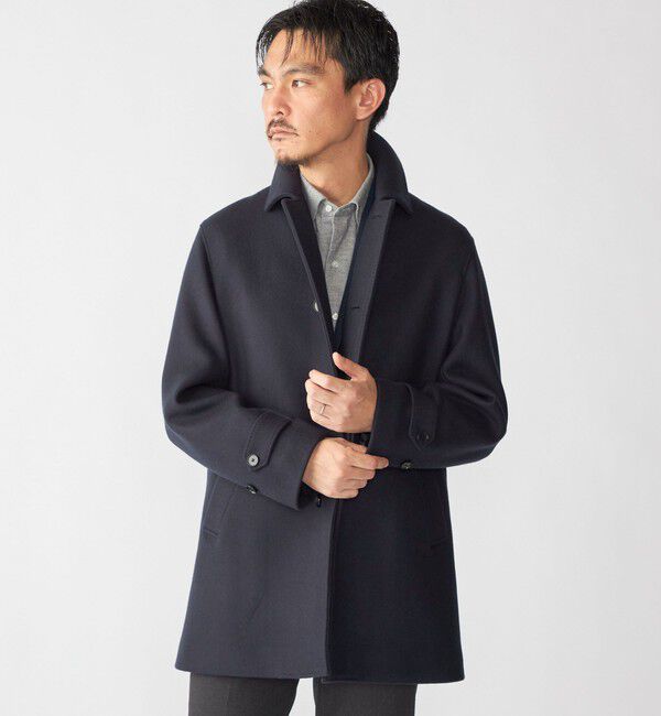 SHIPS「SHIPS: SUPER 140's メルトン カーコート」|その他|ネイビー