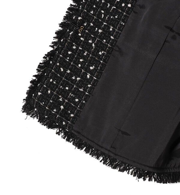 SHIPS for women「【SHIPS別注】troisiemeCHACO: ツイード ジャケット（セレモニー対応可）」|ノーカラージャケット|