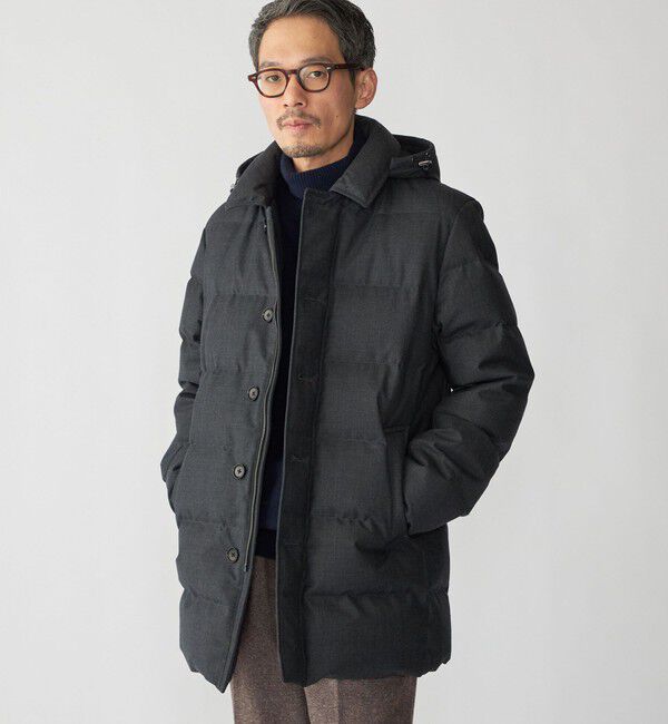 SHIPS「SHIPS: ウール 河田ダウン ピーコート」|ダウン|