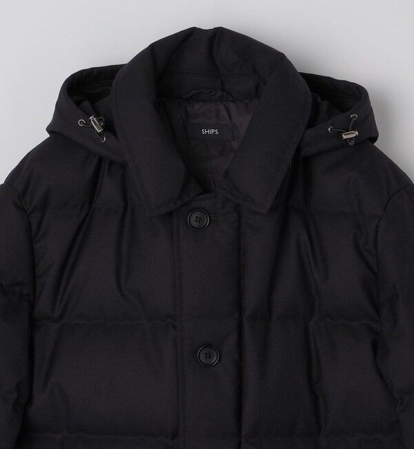 SHIPS「SHIPS: ウール 河田ダウン ピーコート」|ダウン|