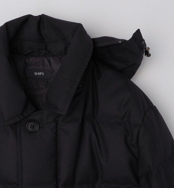 SHIPS「SHIPS: ウール 河田ダウン ピーコート」|ダウン|