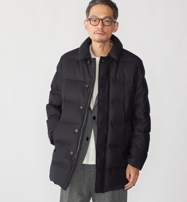 SHIPS「SHIPS: ウール 河田ダウン ピーコート」|ダウン|