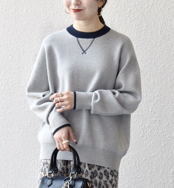 SHIPS any「SHIPS any:〈手洗い可能〉ダブルフェイス Vガゼット ニット プルオーバー」|ニット・セーター|