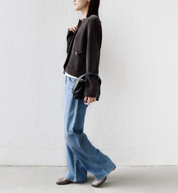 SHIPS for women「〈手洗い可能〉モール リブ クルーネック カーディガン」|カーディガン|