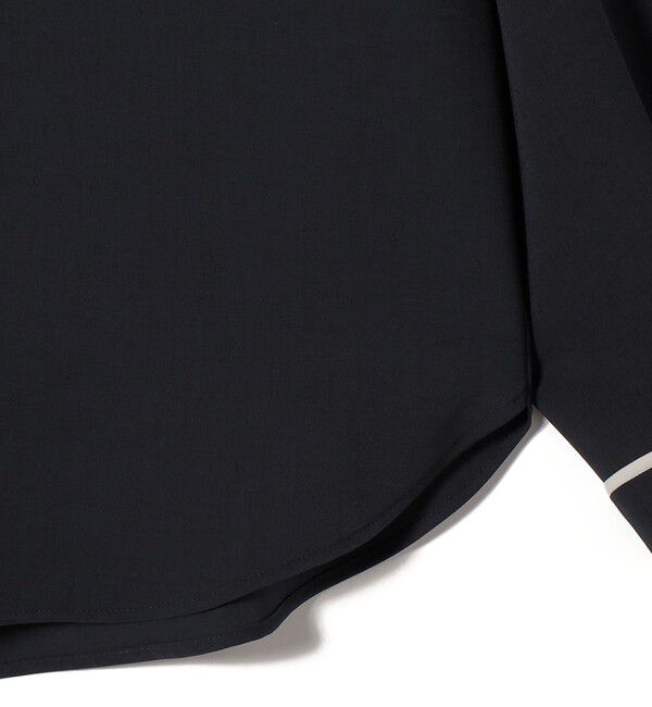 SHIPS for women「〈手洗い可能〉配色 パイピング キーネック 長袖ブラウス」|シャツ・ブラウス|