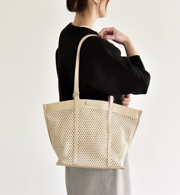 quaranciel「quaranciel: 2way ハンドル メッシュ トートバッグ」|トートバッグ|