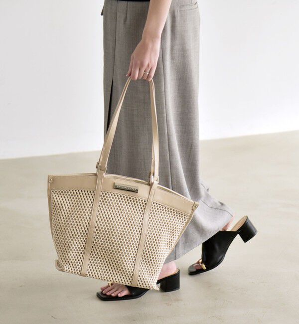 quaranciel「quaranciel: 2way ハンドル メッシュ トートバッグ」|トートバッグ|