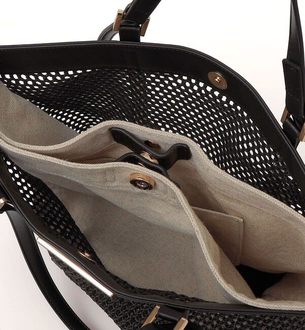 quaranciel「quaranciel: 2way ハンドル メッシュ トートバッグ」|トートバッグ|