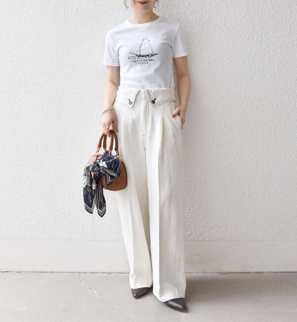 SHIPS any「SHIPS any:〈洗濯機可能〉カルゼ ターンバック ハイウエスト テーパード パンツ」|その他|