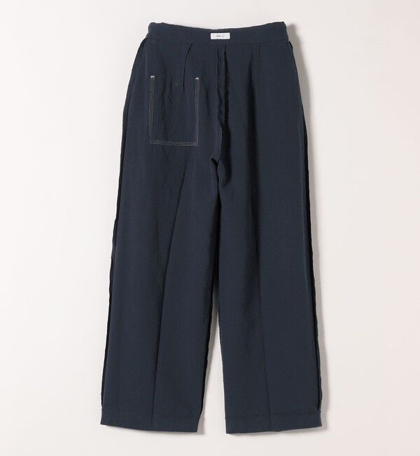 SHIPS any「SHIPS any:〈洗濯機可能〉カルゼ ターンバック ハイウエスト テーパード パンツ」|その他|