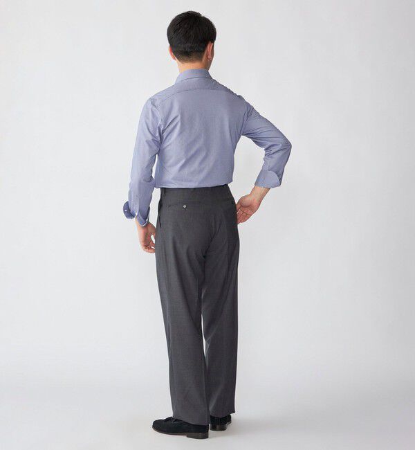 SHIPS「SHIPS: ジャージー ハウンドトゥース ワンピースカラー シャツ」|シャツ・ブラウス|