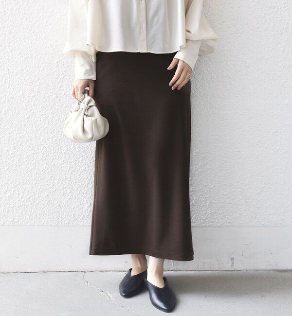 SHIPS for women「堀田茜&times;SHIPS:〈手洗い可能〉ベルト 付き ジョーゼット スカート」|スカート|