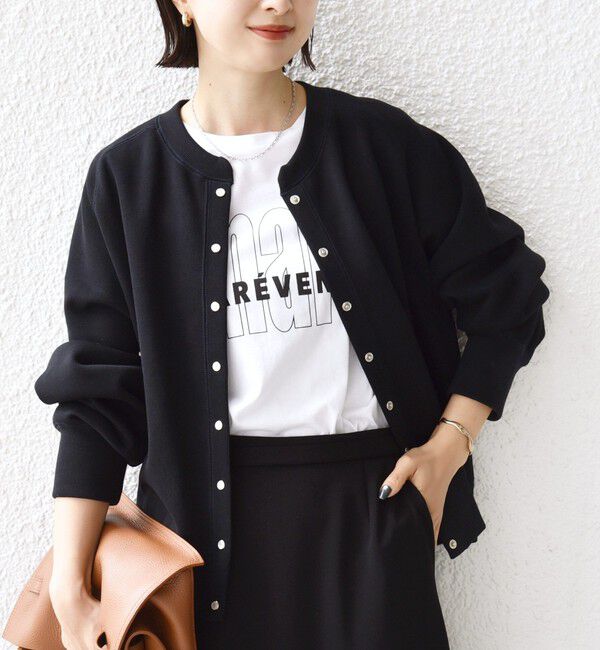 SHIPS for women「〈洗濯機可能〉コットン リブ スナップ ボタン カーディガン」|カーディガン|