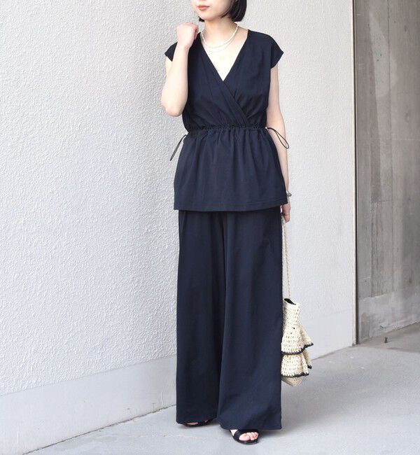 SHIPS Colors 「SHIPS Colors:〈接触冷感・UVカット〉リンク ファンクション ペプラム オールインワン◇」|オールインワン|