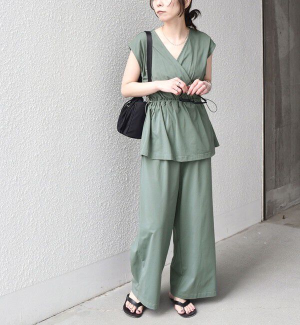 SHIPS Colors 「SHIPS Colors:〈接触冷感・UVカット〉リンク ファンクション ペプラム オールインワン◇」|オールインワン|