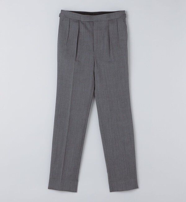 SHIPS「Fumiya Hirano: REGENT バーズアイ ウール トラウザーズ」|スラックス|グレー系