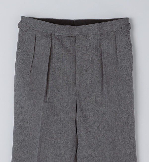 SHIPS「Fumiya Hirano: REGENT バーズアイ ウール トラウザーズ」|スラックス|