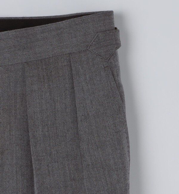 SHIPS「Fumiya Hirano: REGENT バーズアイ ウール トラウザーズ」|スラックス|