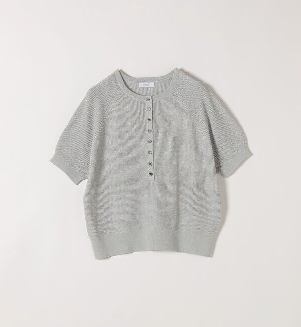 SHIPS any「SHIPS any:〈手洗い可能〉リネン レーヨン ヘンリーネック プルオーバー」|ニット・セーター|