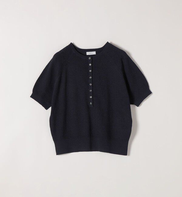 SHIPS any「SHIPS any:〈手洗い可能〉リネン レーヨン ヘンリーネック プルオーバー」|ニット・セーター|